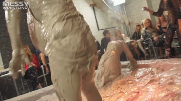 Muddy Wrestling: Fiery Redhead vs. The Old-Timer Screencap 26 on www.sinx.com