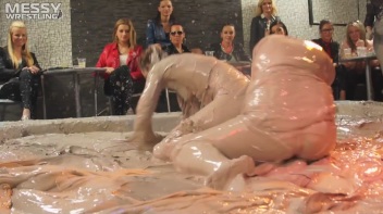 Muddy Wrestling: Fiery Redhead vs. The Old-Timer Screencap 41 on www.sinx.com