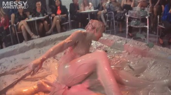 Muddy Wrestling: Fiery Redhead vs. The Old-Timer Screencap 51 on www.sinx.com