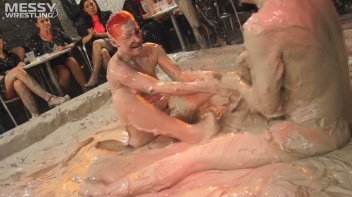 Muddy Wrestling: Fiery Redhead vs. The Old-Timer Screencap 55 on www.sinx.com