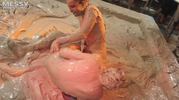 Muddy Wrestling: Fiery Redhead vs. The Old-Timer Screencap 61 on www.sinx.com