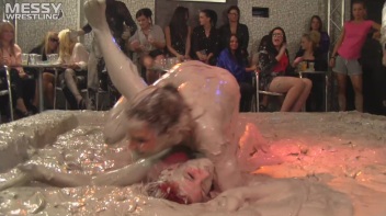 Muddy Wrestling: Fiery Redhead vs. The Old-Timer Screencap 72 on www.sinx.com