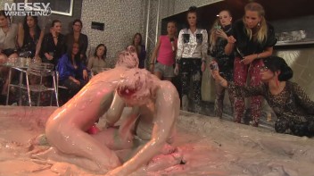 Muddy Wrestling: Fiery Redhead vs. The Old-Timer Screencap 76 on www.sinx.com