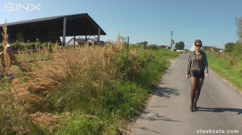 Feisty Europeans Catfight Outside - Cam 1 Screencap 2 on www.sinx.com