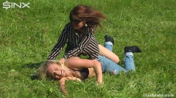 Feisty Europeans Catfight Outside - Cam 1 Screencap 53 on www.sinx.com