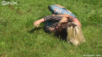 Feisty Europeans Catfight Outside - Cam 1 Screencap 56 on www.sinx.com