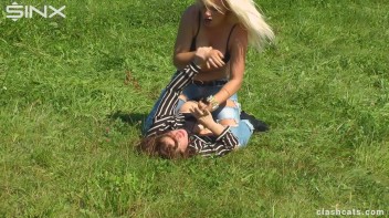 Feisty Europeans Catfight Outside - Cam 1 Screencap 57 on www.sinx.com