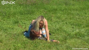 Feisty Europeans Catfight Outside - Cam 1 Screencap 58 on www.sinx.com