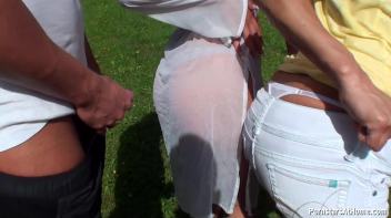 Water Balloons, Piss Showers, and Funky Fuckers Part 1 Screencap 59 on www.sinx.com
