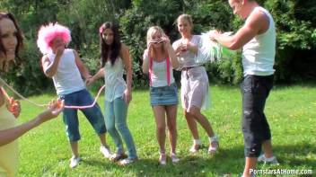 Water Balloons, Piss Showers, and Funky Fuckers Part 1 Screencap 38 on www.sinx.com