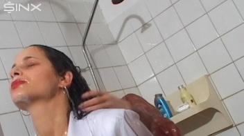 Raven Haired Babes Lather Up Their Hair Screencap 66 on www.sinx.com