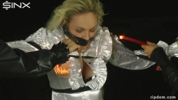 Hot Blonde Strung Up In Her Shredded Clothes And Suffering - 1 Screencap 32 on www.sinx.com
