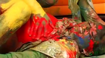 Smearing Paint All Over Each Other Screencap 88 on www.sinx.com