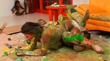 Smearing Paint All Over Each Other Screencap 111 on www.sinx.com