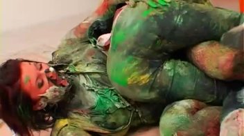 Smearing Paint All Over Each Other Screencap 59 on www.sinx.com