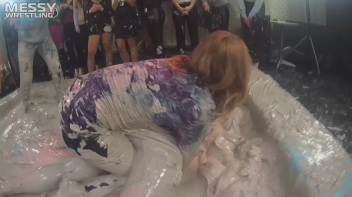 Messy Wrestling: Scary In Satin! Business Babes Rip Each Other Up In The Mud! Screencap 31 on www.sinx.com