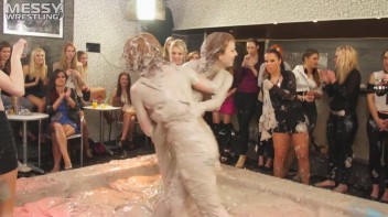 Messy Wrestling: Scary In Satin! Business Babes Rip Each Other Up In The Mud! Screencap 51 on www.sinx.com