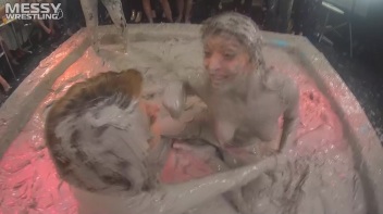 Messy Wrestling: Scary In Satin! Business Babes Rip Each Other Up In The Mud! Screencap 60 on www.sinx.com