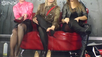 Nylon Loving Trio Get Drenched While Fully Clothed Screencap 50 on www.sinx.com