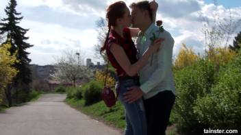 Incredible Chelsey seduces a stranger in a park Screencap 3 on www.sinx.com