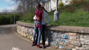 Incredible Chelsey seduces a stranger in a park Screencap 7 on www.sinx.com