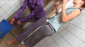 Two European Babes Enjoy Showering Together Screencap 3 on www.sinx.com