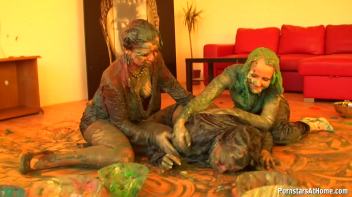 Eurobabes Wet And Messy Paint Party Screencap 73 on www.sinx.com