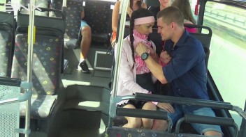 Pigtailed Cutie Sucks Cock On A Public Bus Screencap 9 on www.sinx.com