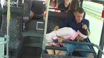 Pigtailed Cutie Sucks Cock On A Public Bus Screencap 16 on www.sinx.com