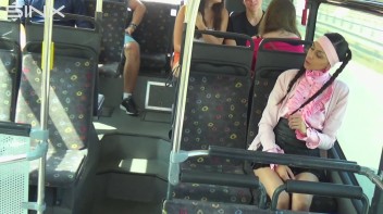 Pigtailed Cutie Sucks Cock On A Public Bus Screencap 2 on www.sinx.com