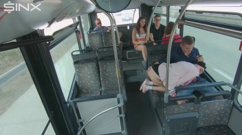 Pigtailed Cutie Sucks Cock On A Public Bus Screencap 30 on www.sinx.com