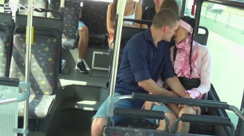 Pigtailed Cutie Sucks Cock On A Public Bus Screencap 7 on www.sinx.com