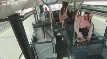 Pigtailed Cutie Sucks Cock On A Public Bus Screencap 8 on www.sinx.com