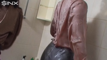 Hot Babes Lather And Rinse Their Designer Clothes Screencap 13 on www.sinx.com