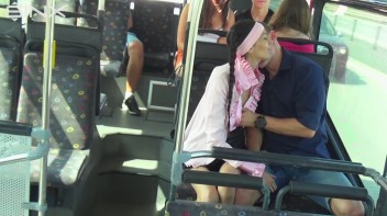 Pigtailed Cutie Sucks Cock On A Public Bus Screencap 10 on www.sinx.com