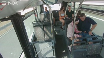 Pigtailed Cutie Sucks Cock On A Public Bus Screencap 13 on www.sinx.com
