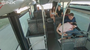 Pigtailed Cutie Sucks Cock On A Public Bus Screencap 22 on www.sinx.com