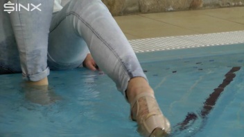 Fully Clothed Swimming For High Heeled Babe Screencap 12 on www.sinx.com