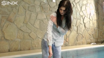 Fully Clothed Swimming For High Heeled Babe Screencap 30 on www.sinx.com