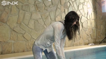 Fully Clothed Swimming For High Heeled Babe Screencap 31 on www.sinx.com
