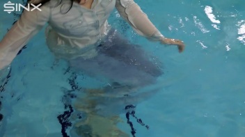Fully Clothed Swimming For High Heeled Babe Screencap 37 on www.sinx.com