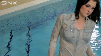 Fully Clothed Swimming For High Heeled Babe Screencap 38 on www.sinx.com