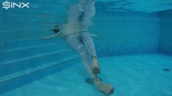 Fully Clothed Swimming For High Heeled Babe Screencap 45 on www.sinx.com