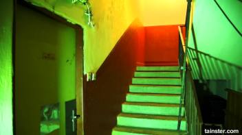 Piss, spit and sex in the elevator Screencap 3 on www.sinx.com