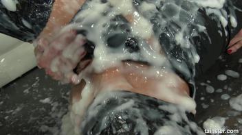 White messy bathroom experience Screencap 60 on www.sinx.com