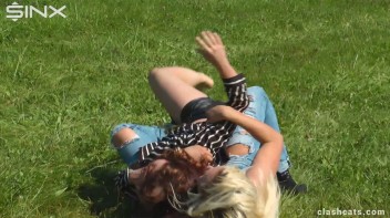 Feisty Europeans Catfight Outside - Cam 2 Screencap 55 on www.sinx.com