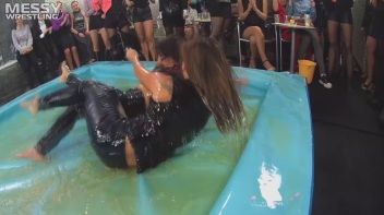 Messy Wrestling: Dirty Up Some Denim And Rip Shirts Through To The Tits! Screencap 9 on www.sinx.com