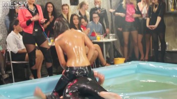 Messy Wrestling: Dirty Up Some Denim And Rip Shirts Through To The Tits! Screencap 56 on www.sinx.com