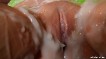 Ketie Sky will be covered in white jizz. Screencap 116 on www.sinx.com