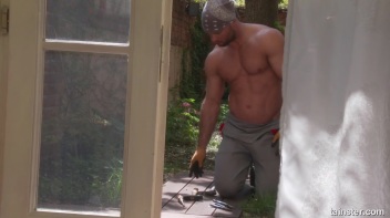 Getting Piss Nasty With The Hunky Help Screencap 9 on www.sinx.com